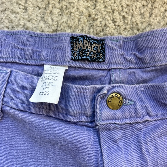 Frayed high waisted purple jeans - Picture 5 of 6